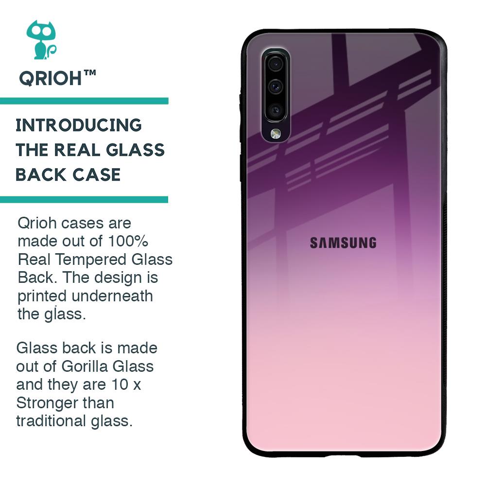Purple Gradient Glass case for Samsung Galaxy A50