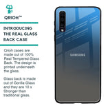 Blue Grey Ombre Glass Case for Samsung Galaxy A50