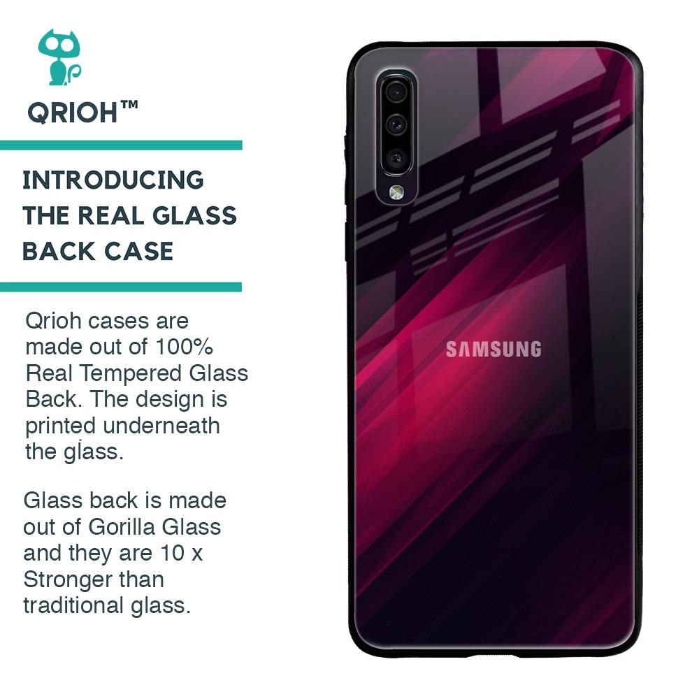 Razor Black Glass Case for Samsung Galaxy A50