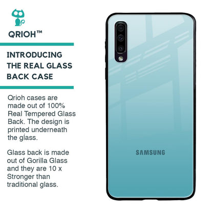Arctic Blue Glass Case For Samsung Galaxy A50