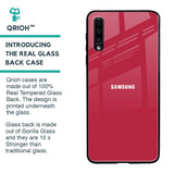Solo Maroon Glass case for Samsung Galaxy A50