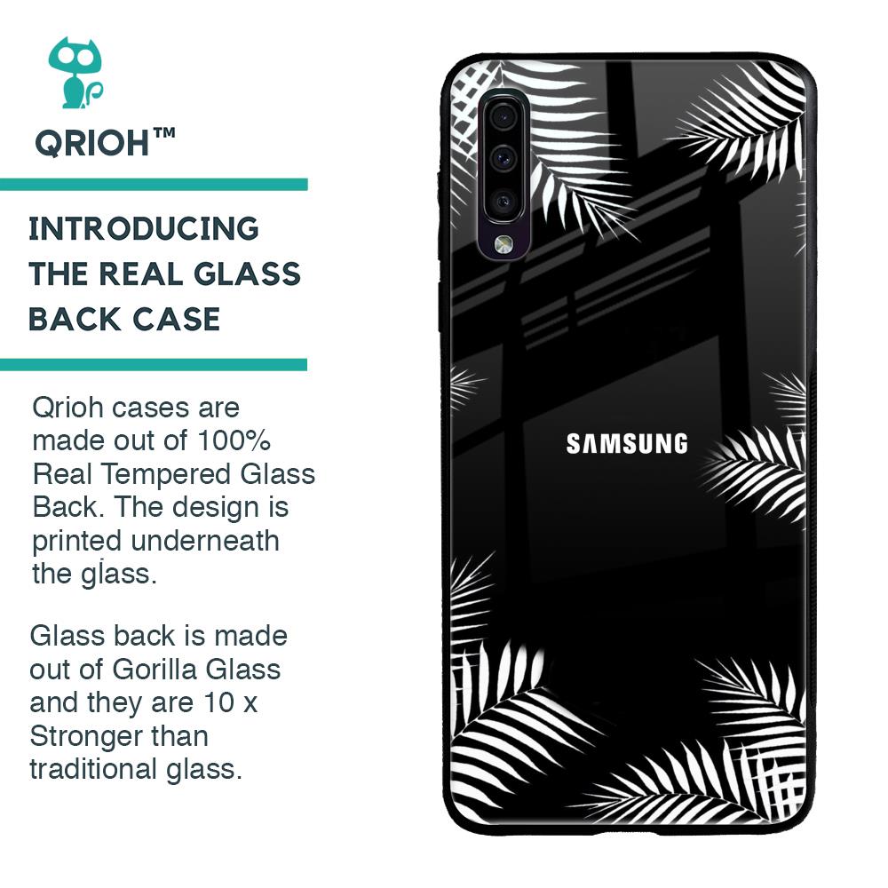 Zealand Fern Design Glass Case For Samsung Galaxy A50