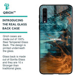 Golden Splash Glass Case for Samsung Galaxy A50