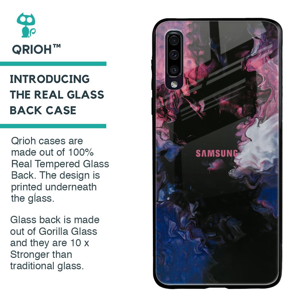 Smudge Brush Glass case for Samsung Galaxy A50