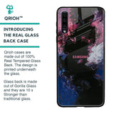 Smudge Brush Glass case for Samsung Galaxy A50