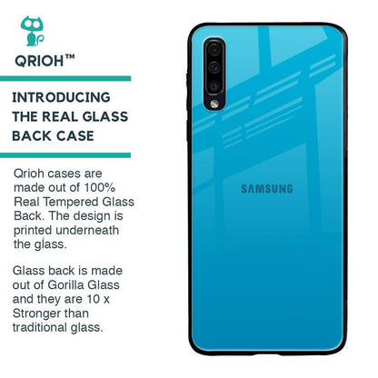 Blue Aqua Glass Case for Samsung Galaxy A50
