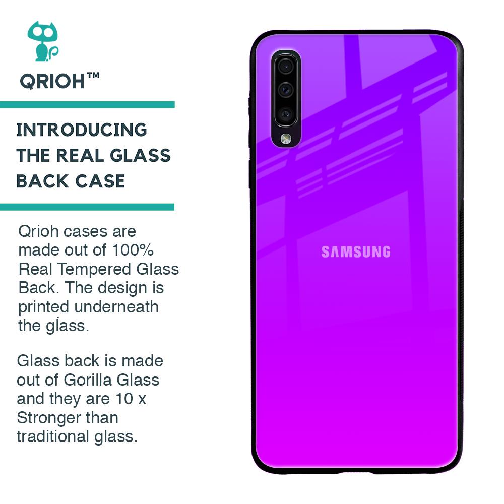 Purple Pink Glass Case for Samsung Galaxy A50