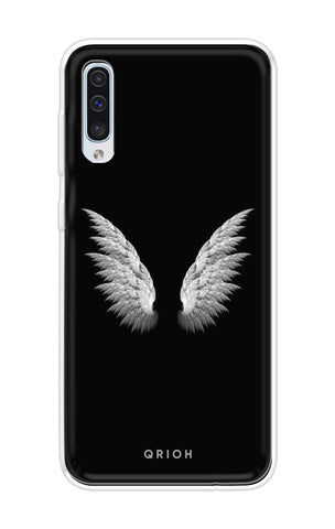 White Angel Wings Samsung Galaxy A50 Back Cover