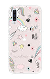 Unicorn Doodle Samsung Galaxy A50 Back Cover