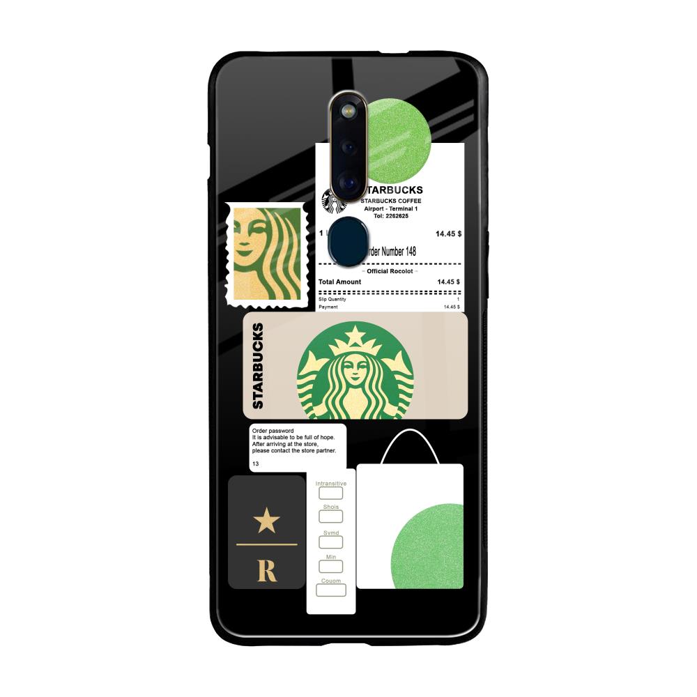 Coffee Latte Oppo F11 Pro Glass Back Cover Online