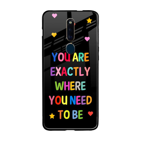 Magical Words Oppo F11 Pro Glass Back Cover Online