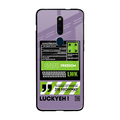 Run & Freedom Oppo F11 Pro Glass Back Cover Online