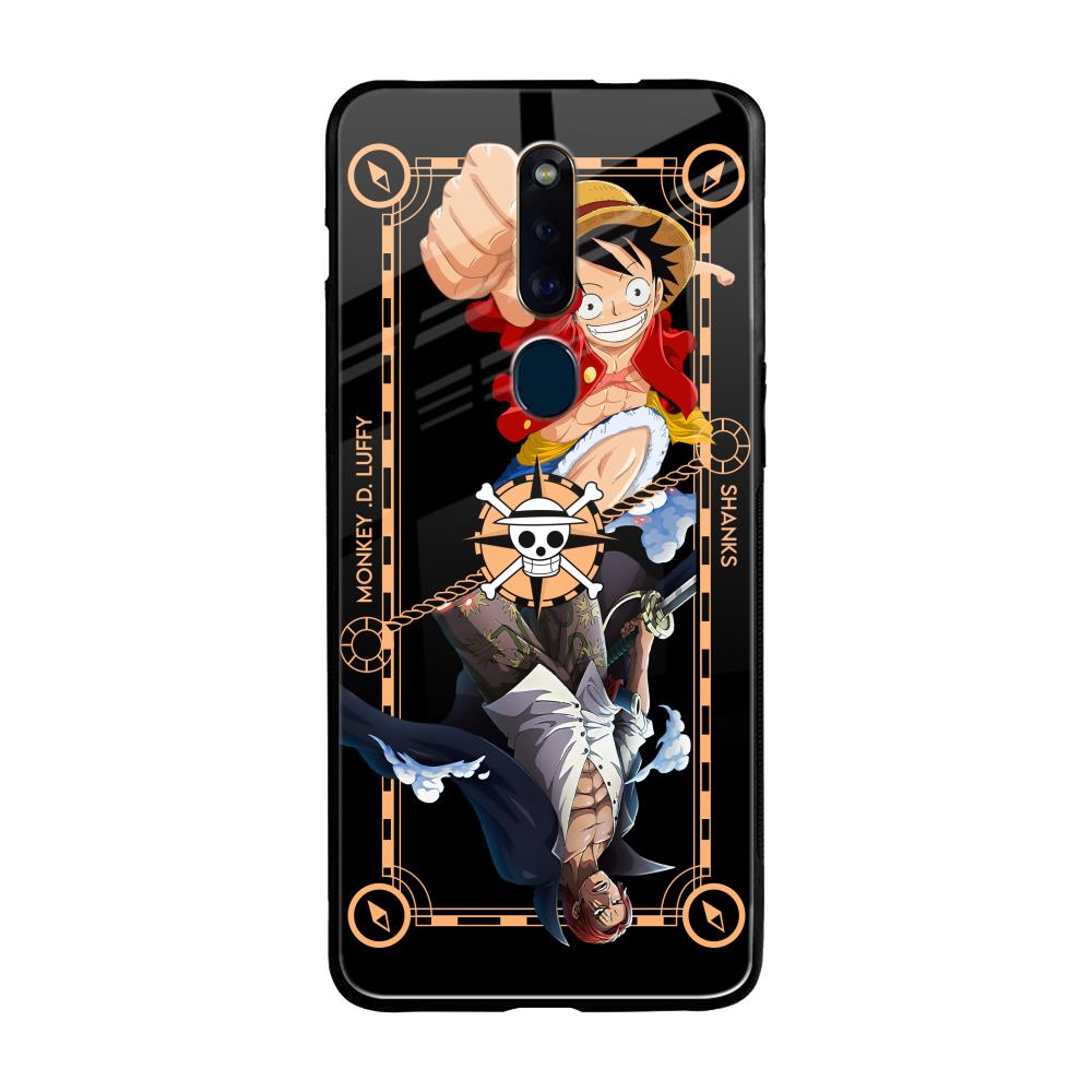 Shanks & Luffy Oppo F11 Pro Glass Back Cover Online