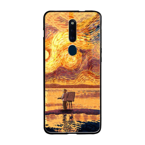 Sunset Vincent Oppo F11 Pro Glass Back Cover Online