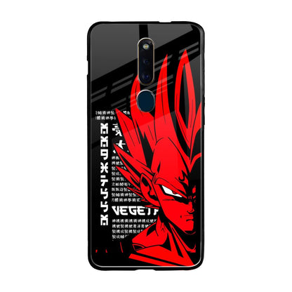 Red Vegeta Oppo F11 Pro Glass Back Cover Online