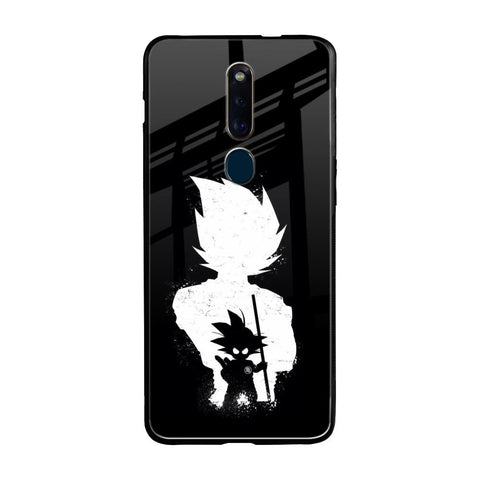 Monochrome Goku Oppo F11 Pro Glass Back Cover Online