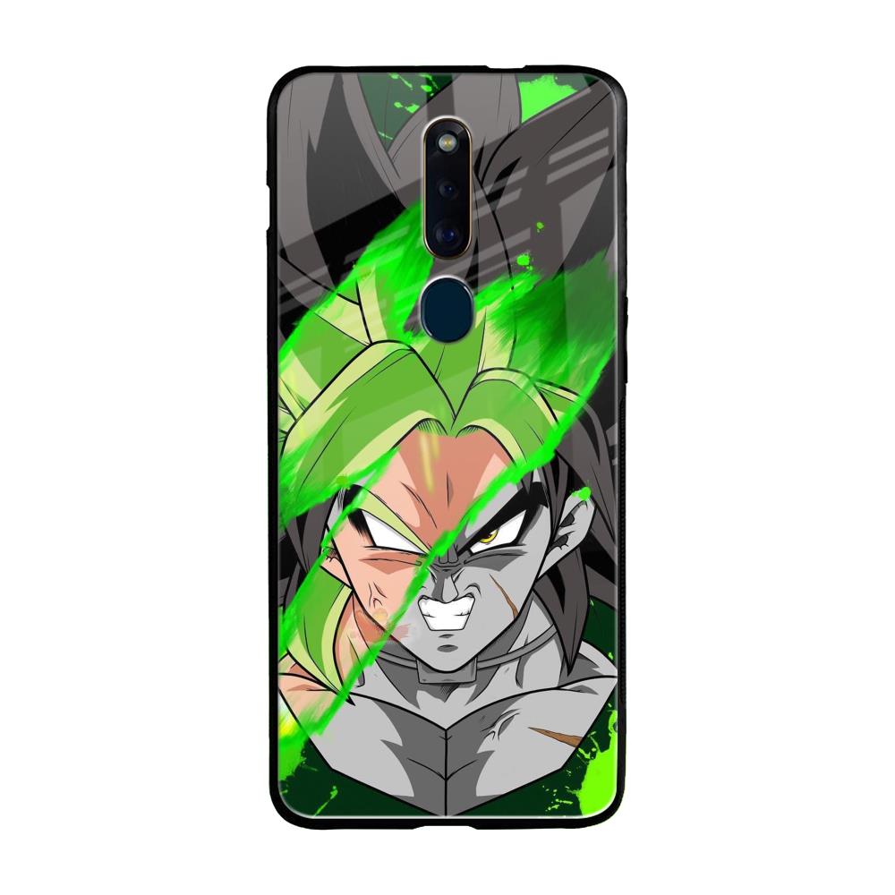 Anime Green Splash Oppo F11 Pro Glass Back Cover Online