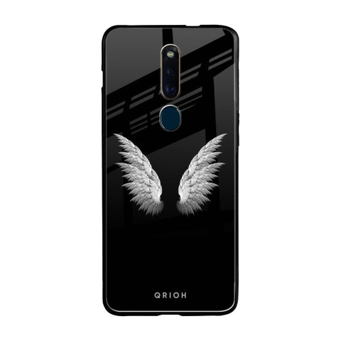 White Angel Wings Oppo F11 Pro Glass Back Cover Online