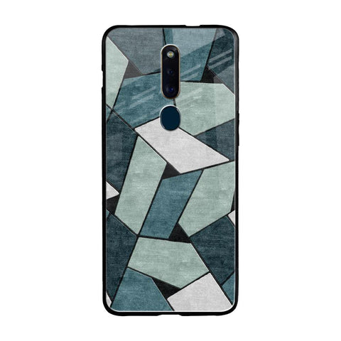 Abstact Tiles Oppo F11 Pro Glass Back Cover Online