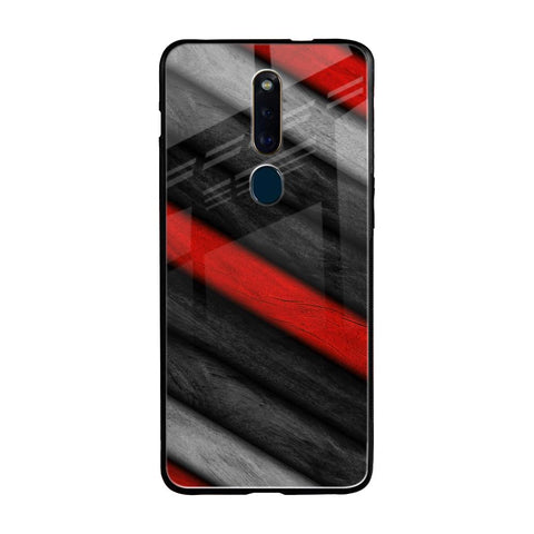 Soft Wooden Texture Oppo F11 Pro Glass Back Cover Online