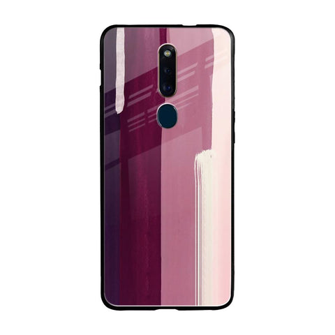Brush Stroke Art Oppo F11 Pro Glass Back Cover Online