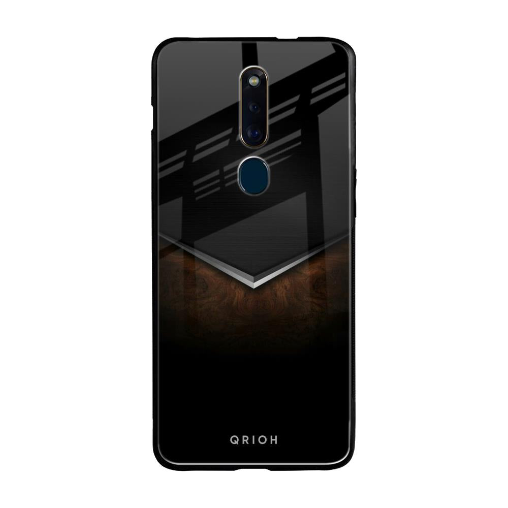 Dark Walnut Oppo F11 Pro Glass Back Cover Online