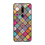 Multicolor Mandala Oppo F11 Pro Glass Back Cover Online