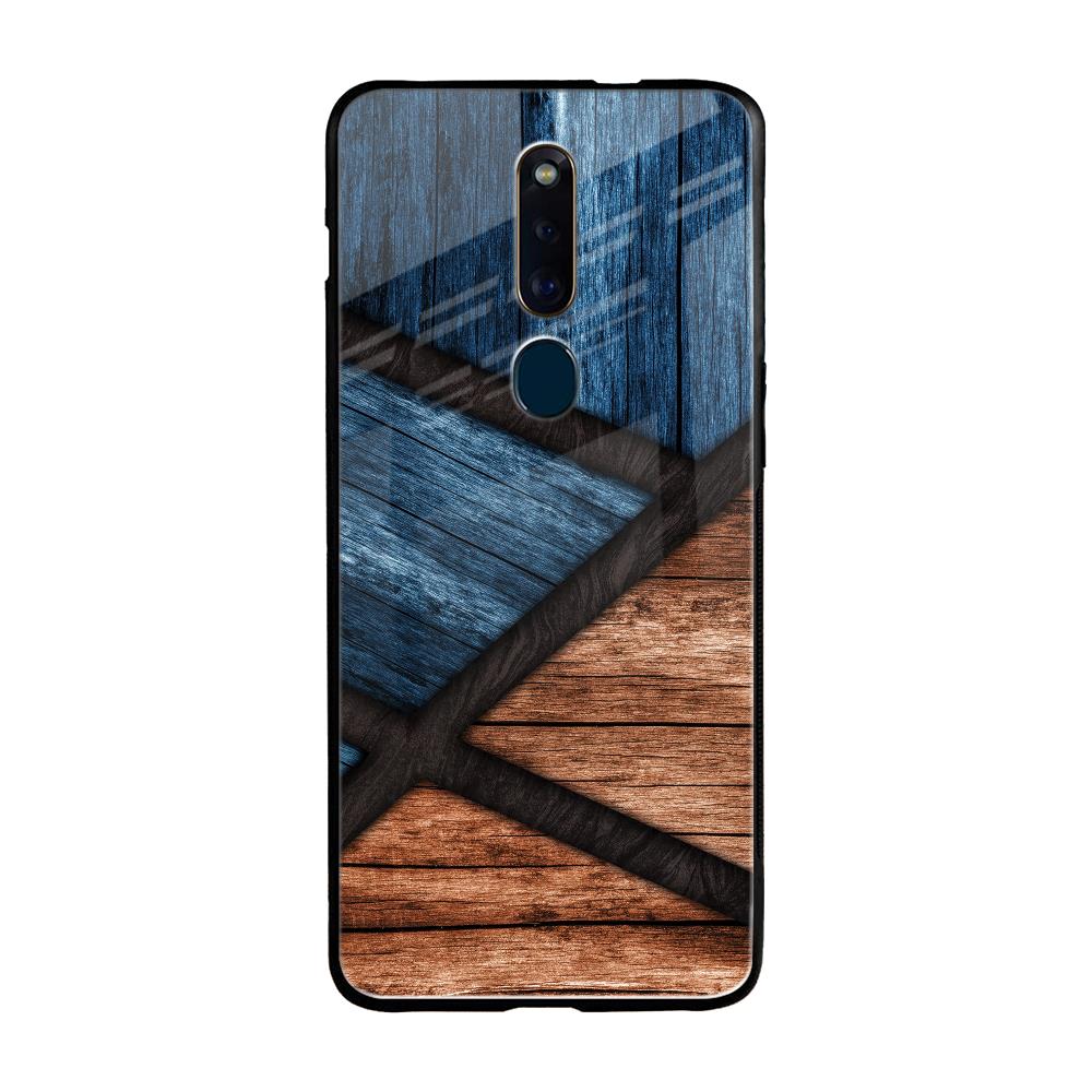 Wooden Tiles Oppo F11 Pro Glass Back Cover Online