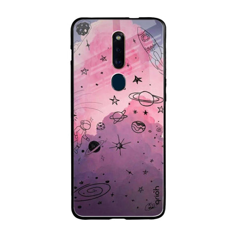 Space Doodles Oppo F11 Pro Glass Cases & Covers Online