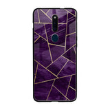Geometric Purple Oppo F11 Pro Glass Cases & Covers Online