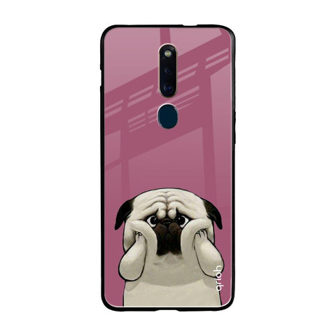 Funny Pug Face Oppo F11 Pro Glass Cases & Covers Online