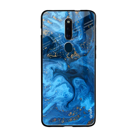 Gold Sprinkle Oppo F11 Pro Glass Cases & Covers Online