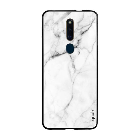 Modern White Marble Oppo F11 Pro Glass Cases & Covers Online