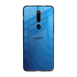 Blue Wave Abstract Oppo F11 Pro Glass Back Cover Online