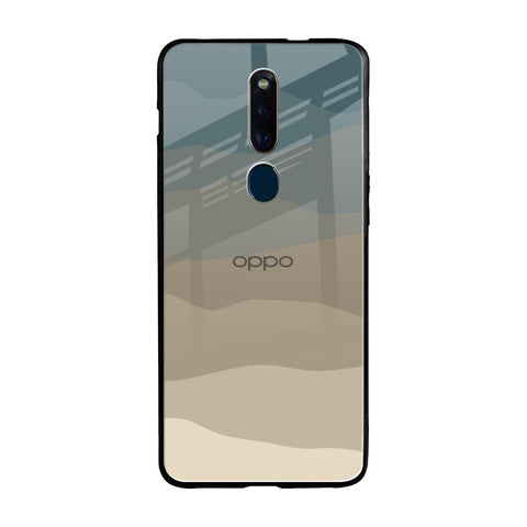 Abstract Mountain Pattern Oppo F11 Pro Glass Back Cover Online