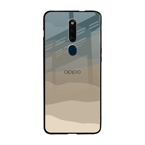 Abstract Mountain Pattern Oppo F11 Pro Glass Back Cover Online