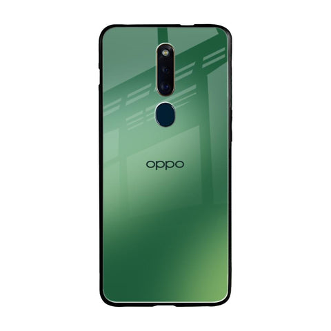 Green Grunge Texture Oppo F11 Pro Glass Back Cover Online