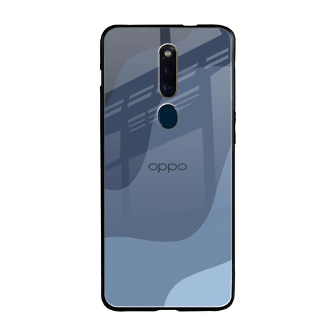 Navy Blue Ombre Oppo F11 Pro Glass Back Cover Online