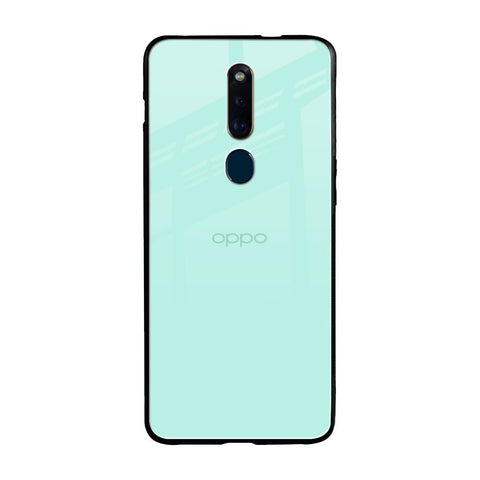 Teal Oppo F11 Pro Glass Back Cover Online