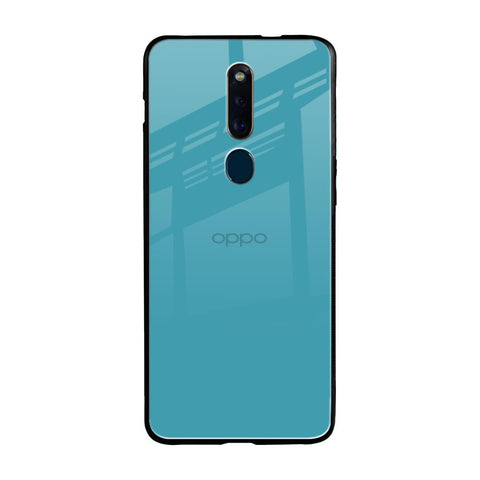 Oceanic Turquiose Oppo F11 Pro Glass Back Cover Online