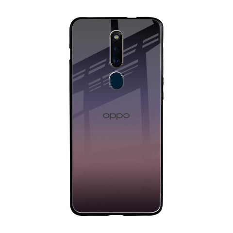 Grey Ombre Oppo F11 Pro Glass Back Cover Online