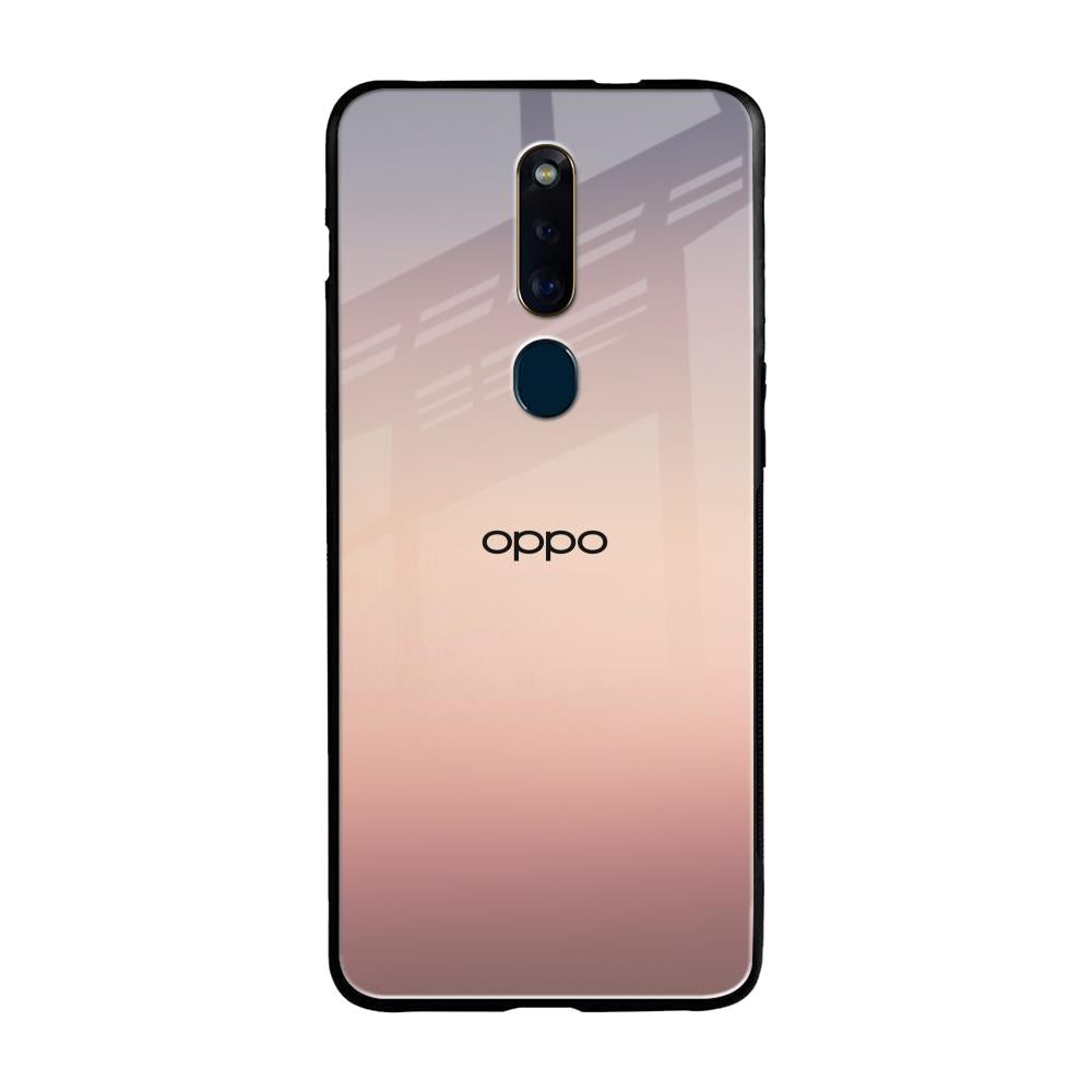 Golden Mauve Oppo F11 Pro Glass Back Cover Online