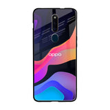 Colorful Fluid Oppo F11 Pro Glass Back Cover Online
