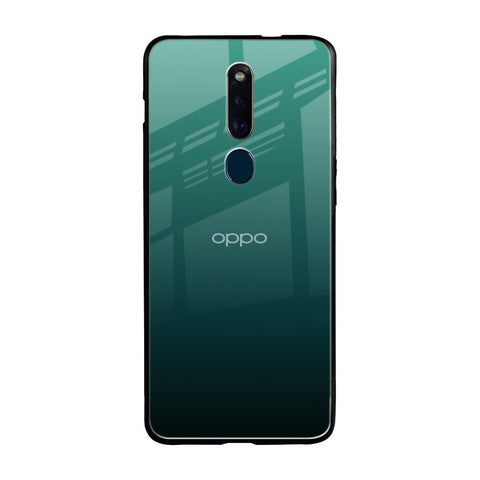Palm Green Oppo F11 Pro Glass Back Cover Online