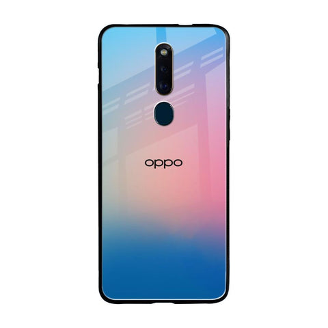Blue & Pink Ombre Oppo F11 Pro Glass Back Cover Online