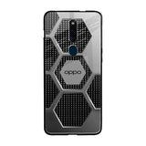 Hexagon Style Oppo F11 Pro Glass Back Cover Online
