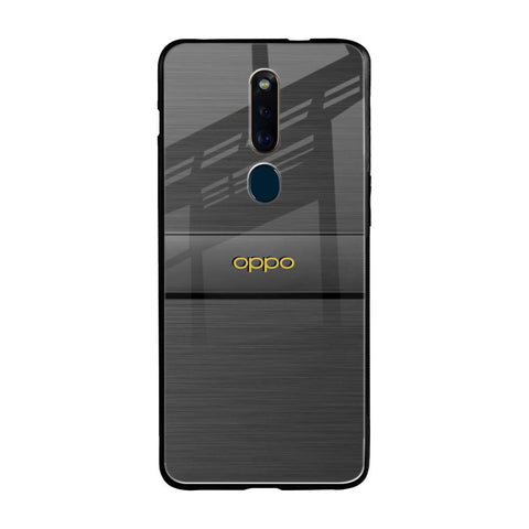 Grey Metallic Glass Oppo F11 Pro Glass Back Cover Online
