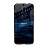 Blue Rough Abstract Oppo F11 Pro Glass Back Cover Online