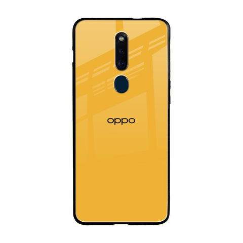 Fluorescent Yellow Oppo F11 Pro Glass Back Cover Online