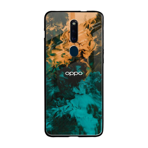 Watercolor Wave Oppo F11 Pro Glass Back Cover Online